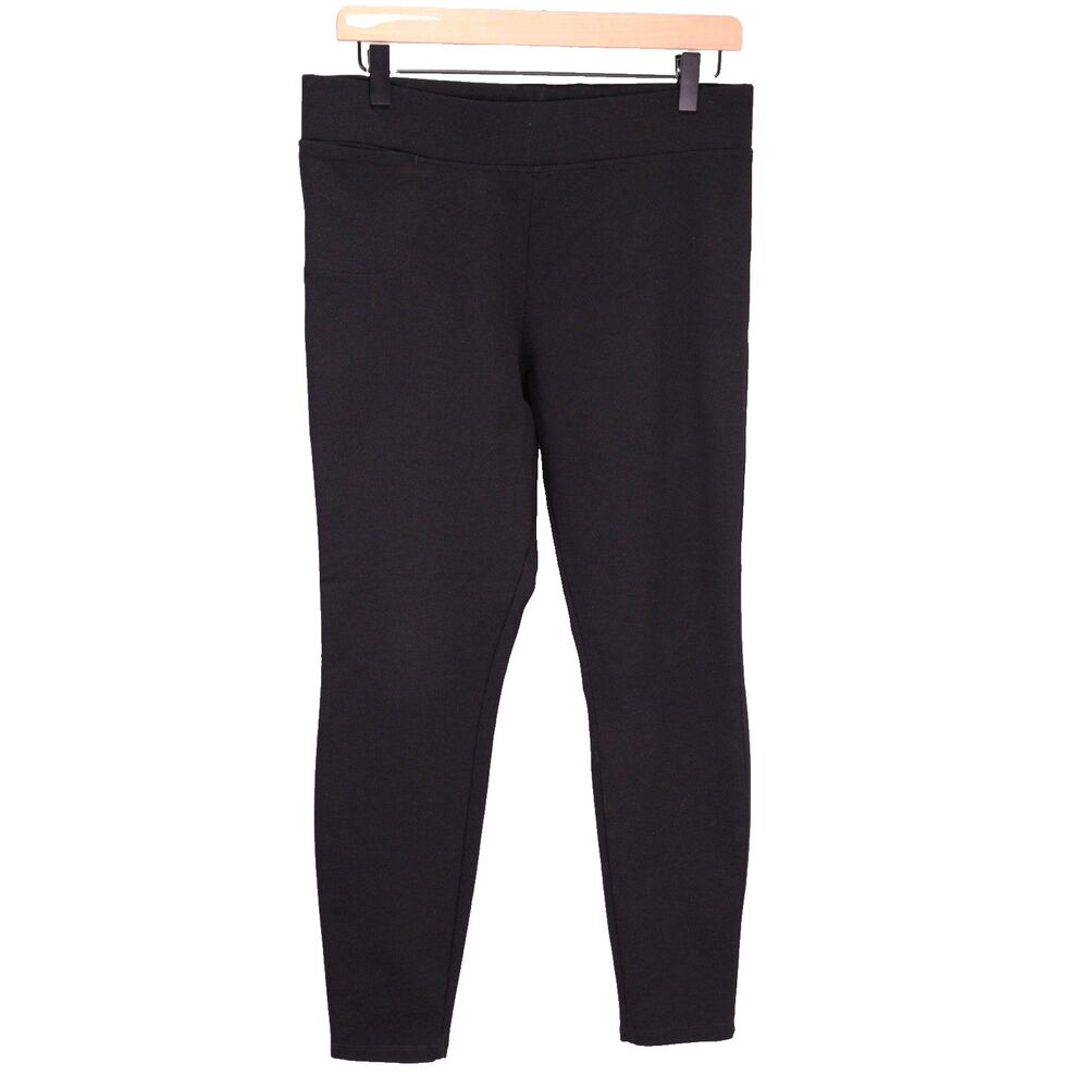 American Giant Women’s No-BS Matte Ponte Stretch Pant Leggings Black Size 12